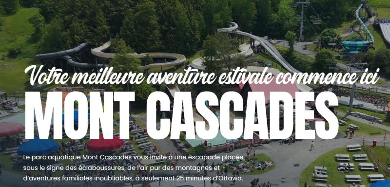 Mont Cascade -  On profite du parc aquatique à la montagne